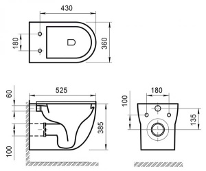Подвесной унитаз BelBagno Onda безободковый, белый