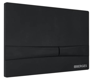 Комплект инсталляции Berges Novum 525 c черной кнопкой и подвесным унитазом Milleau Alby 203, F5, черный матовый