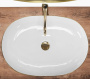 Умывальник Rea Cleo White Gold Edge