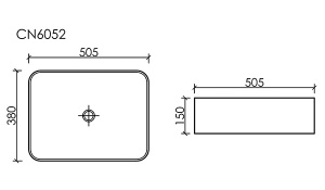 Умывальник CeramicaNova Element CN6052MHL