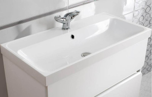 Умывальник Belux Бостон 800 белый матовый Solid Surface