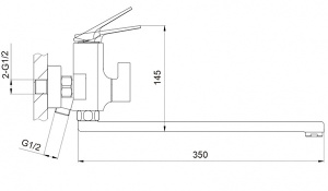 Смеситель для ванны Hansen H22020-S