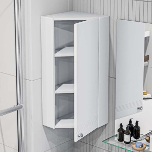 Полупенал 1Marka Story 43П 1д. белый глянец угловой