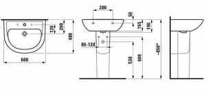 Умывальник Laufen LAUFEN PRO 810952
