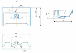 Умывальник Aqwella Грэмми 700
