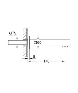 Излив Grohe Universal Cube 13303000