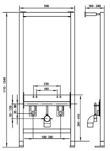 Система инсталляции для биде Winkiel WIW 500.0.0.0.0.0