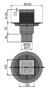 Душевой трап AlcaPlast APV2321