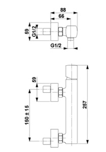 Смеситель для душа Armatura Morganit 4926-010-00
