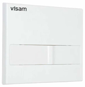 Кнопка для инсталляции Visam L1 белый глянец, белый глянец