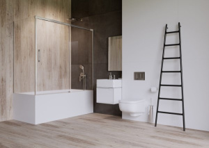 Душевая шторка на ванну Radaway Idea PN DWJ+S, 140х150, прозрачный