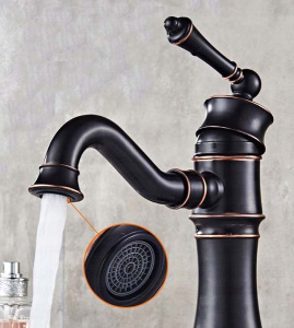 Смеситель для умывальника Rea Vintage Old Black REA-B0227