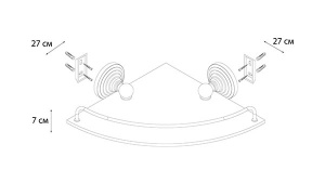 Полка Fixsen Retro FX-83803A