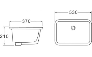 Умывальник BelBagno BB1006