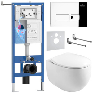 Комплект инсталляции 6 в 1 Roxen StounFix Dual Fresh 964205 с аромадозатором, хром глянец