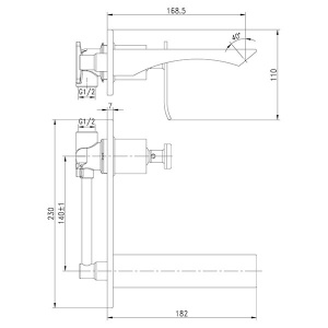 Смеситель встраиваемый Lemark Contest LM5826CW (1 функция)