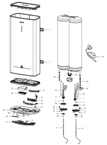 Электрический водонагреватель ARISTON ABSE VLS PRO PW 50 (3700698)