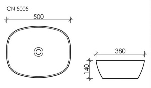 Умывальник CeramicaNova Element CN5005