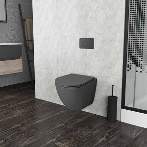 Подвесной унитаз Grossman GR-4455GМS безободковый с крышкой Slim
