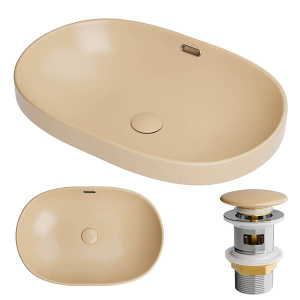 Умывальник Roxen Batt 570155-BG с донным клапаном