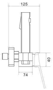 Смеситель для биде Shevanik S4105-1
