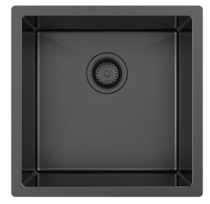 Кухонная мойка Zorg ZRN 4545 / 4555 Premium PVD Gunblack, 45х45, графит