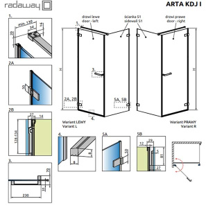 Боковая стенка Radaway Arta S1 80