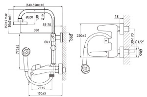 Душевая стойка Ahti Karjala KJ403101