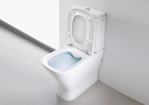 Напольный унитаз Roca Gap Clean Rim 600 безободковый, белый