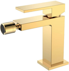 Смеситель для биде Boheme Qubic Gold 476-G / Matt Gold 476-MG, золото