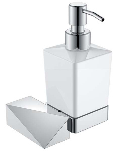 Дозатор Boheme New Venturo 10317-CR / 10317-G, белый, золото
