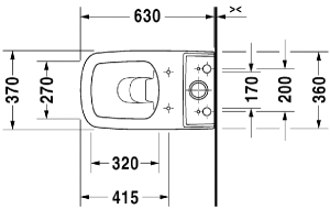 Напольный унитаз Duravit DuraStyle 2155090000, белый