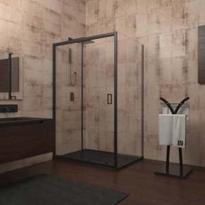 Душевой уголок Veconi RV-046B 145, 145х80, прозрачный
