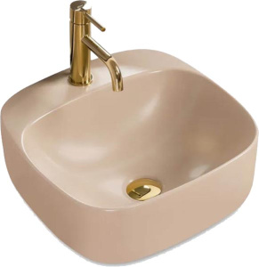 Умывальник Rea Luiza Beige Mat U9607 / U9609, 43х43