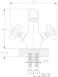 Смеситель для умывальника Haiba HB1018