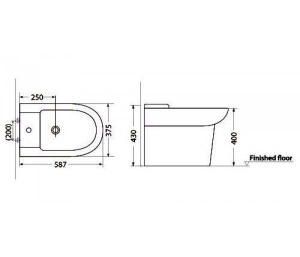 Напольное биде Porta Koral