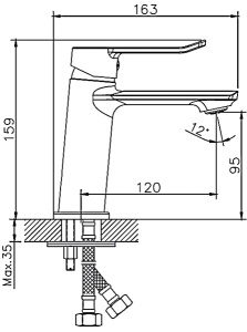 Смеситель для умывальника Haiba HB10556