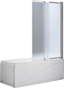 Душевая шторка на ванну Cezares Slider VF-11, 90х150, прозрачный