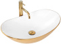 Умывальник Rea Royal Gold White U7808