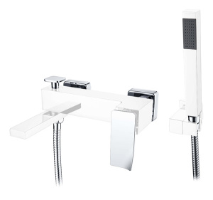 Смеситель для ванны Boheme Q 143-WCR.2 White Chrome