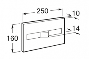 Кнопка для инсталляции Roca In-Wall 890096000