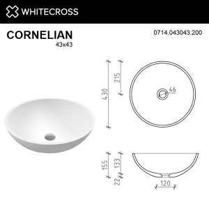 Умывальник Whitecross Cornelian