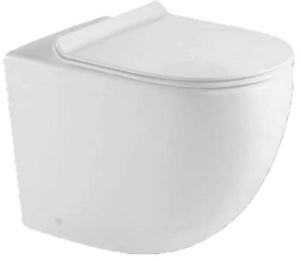 Приставной унитаз BelBagno Sfera-R безободковый, белый
