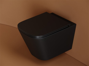 Подвесной унитаз CeramicaNova Union Торнадо CN4009TMB Soft Close