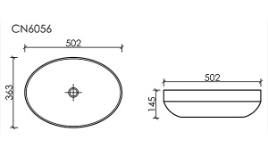 Умывальник CeramicaNova Element CN6056MW