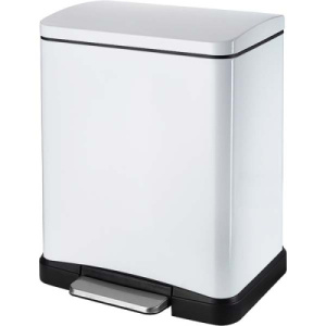 Мусорное ведро WeltWasser Lassy TG / WT, 12 л, белый матовый