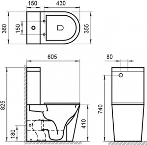 Напольный унитаз BelBagno Flay-R безободковый, белый