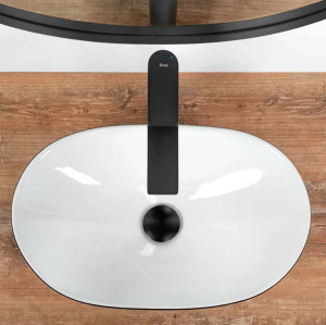 Умывальник Rea Royal Mini Black White U0538