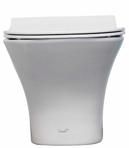 Подвесной унитаз Cerutti Vettore Aria MW CT9242 / Vettore Aria CT7190 безободковый с крышкой SoftClose, белый матовый