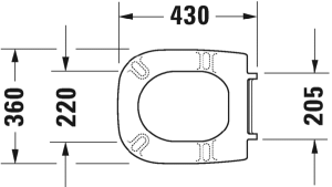 Сиденье для унитаза Duravit D-Code 0067310000
